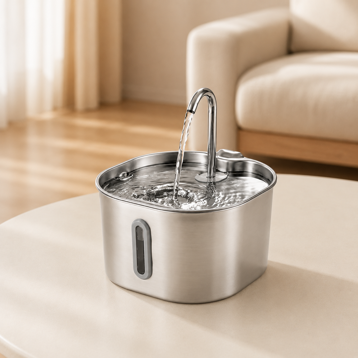 Fontanella per Gatti 2,2L in Acciaio Inox