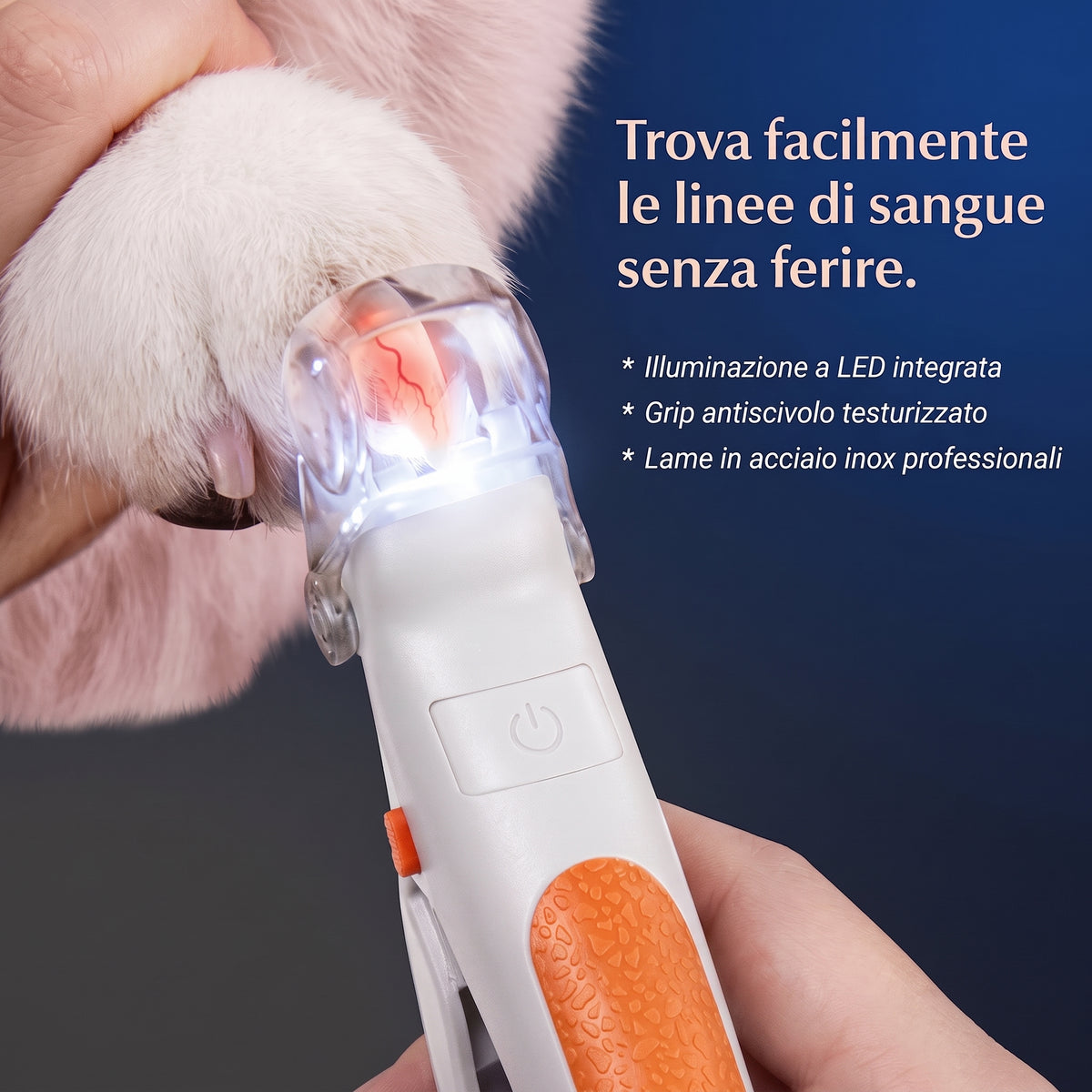 Tagliaunghie con LED per un Taglio Facile e Sicuro a Casa