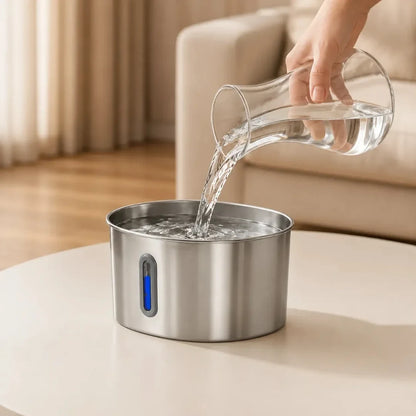 Fontanella per Gatti 2,2L in Acciaio Inox
