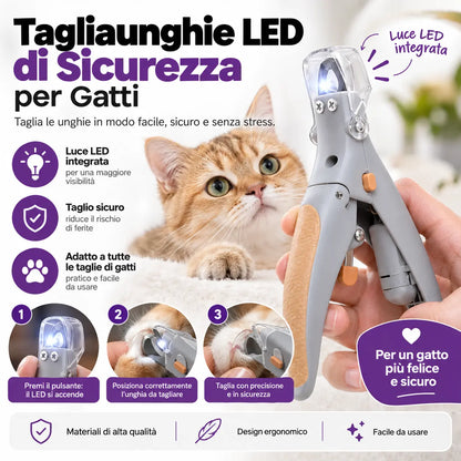 Tagliaunghie con LED per un Taglio Facile e Sicuro a Casa