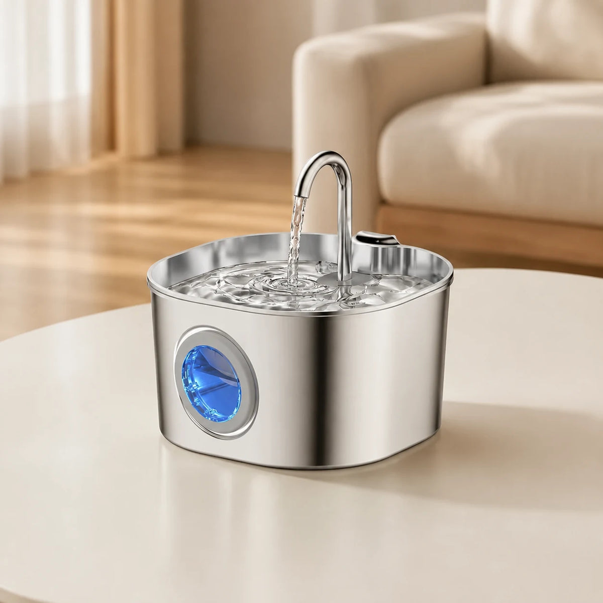 Fontanella per Gatti 2,2L in Acciaio Inox