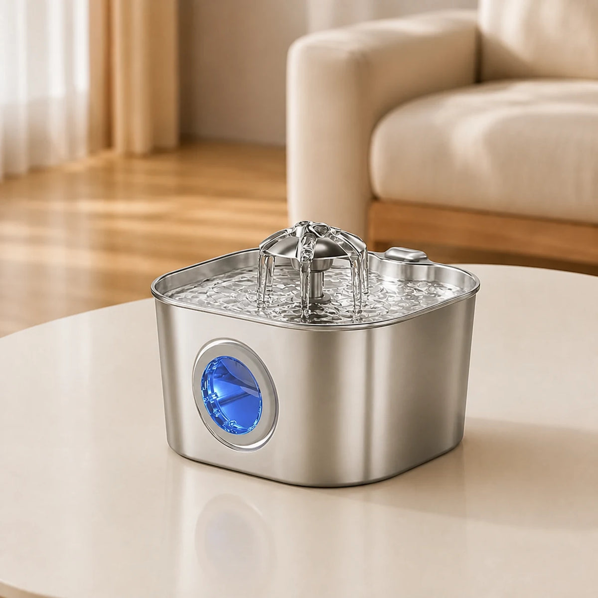 Fontanella per Gatti 2,2L in Acciaio Inox
